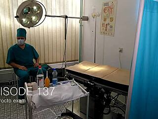 patient undergoes intense medical fetish gyno exam