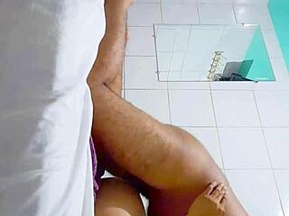 Tempting Mature in Towel Gets Massaged Hard