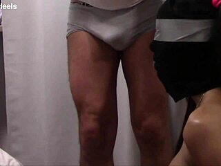 Milf nylon hooded pigtails ringgag throatfucked cum mouth