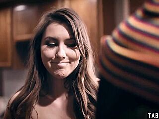 Teen Paige Owens fucks Whitney Wright's trimmed pussy with big blue dildo