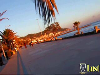 Busty babe spreads legs wide for deep cock pounding