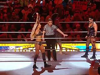 Rhea Ripley vs Charlotte Flair title clash