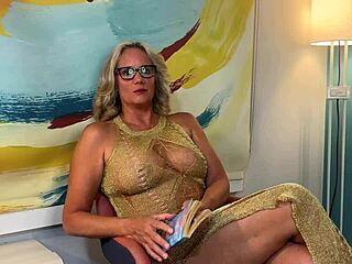 must watch gilf nina nite reading sexy stories to you live