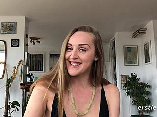 Sexy Sarah Fingers Perky Tits Orgasm Explosion