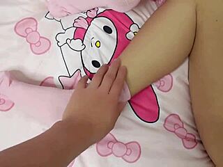 Perfect tits hermanastra stays post-party bedroom fuck