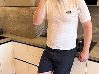 Debt paid by wife's tiny pussy deepthroat!