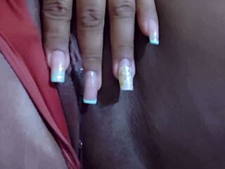 latina milf in lingerie shakes fat ass dances then fists pussy cums wet at party before anal toy play