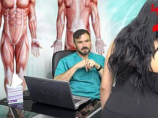 i asked my doctor to fuck me hard in his office but he went too deep!!