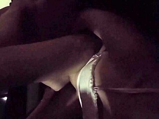 Fan Watches Cuckold Couple Fuck Tight Mexican Wife Pussy with Monster Cock Cum Covered in Car