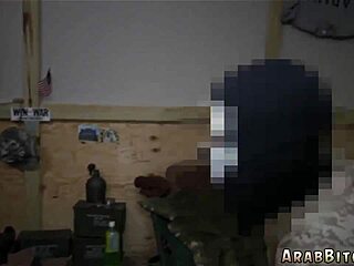 Petite army teen's pussy overrun in hardcore op