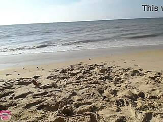 Elvie gets slutty fucked on the beach - part 3 feels romantic.