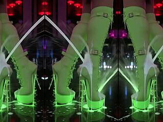 High Heels Tease Nightclub Counter Wildly?