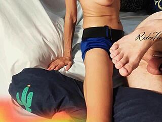 mistress teases her locked chastity slave bdsm