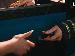 Lesbian Smuggler Threesome Face Sits Airport Staff!