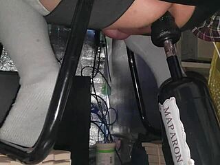 Slimy chastity anal assfucking stretches tight hole