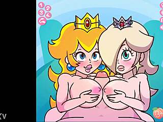 peach and rosalina DOUBLE FACIAL pov fun!!