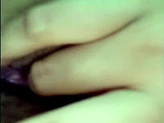 Asian webcam slut fingers herself to orgasm on videochat