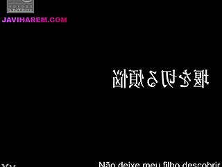 Big Tits Japanese Milf Prostitute Fucks Crossdressing Teen on Family Trip