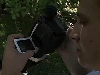 Always horny brunette milf haley takes outdoor anal cum