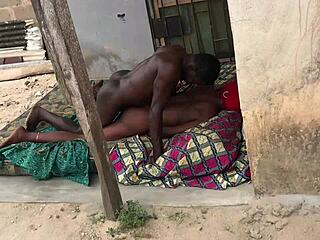 Chubby Ebony BBW's Huge Ass Explodes Outdoor With Neighbors Watching Cum Squirting Machine Fuck