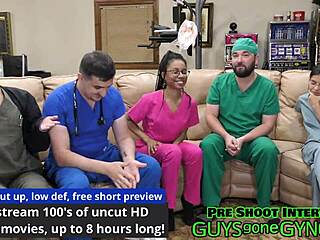 Doctor Canada Humiliates Nurse Channy in Latex Exam Gone Wild