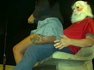 Papai Noel Fills Cute Brazilian Latina's Tight Ass Publicly in Square