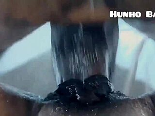 phat ebony ass cums juicy on dick dripping wet