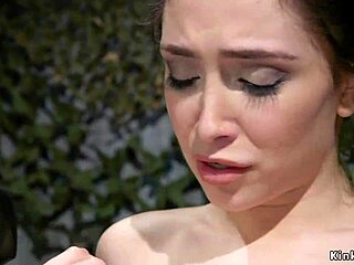 what if dom lesbian straps and whips bound babe's ass deeper?