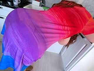 stepmom shakes huge tits elastic ass anal kitchen