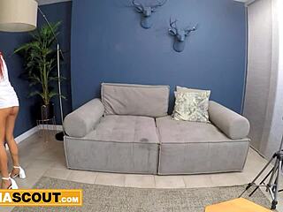 i love how this tight latina pussy gets stretched by huge american cock