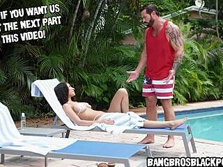 stepdad oils ebony stepdaughter's tight tits 😏🍑