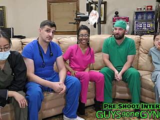 Doctor Canada Humiliates Nurse Channy in Latex Exam Gone Wild