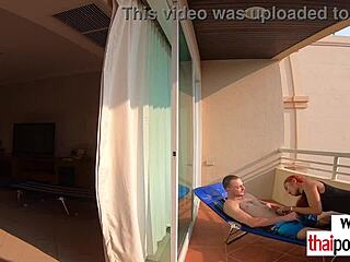 Petite Thai Teen Nympho Rides Huge Cock Outdoors Wildly