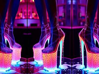 High Heels Tease Nightclub Counter Wildly?