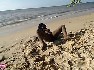 Elvie gets slutty fucked on the beach - part 3 feels romantic.