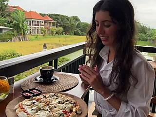 Eating Cum-Covered Pizza Draws Stares In Cafe