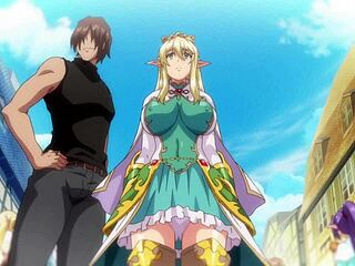 Busty elf's huge tits bounce wildly in hentai 2!