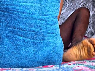 Curvy black neighbor sneaks quick creampie fuck before boyfriend returns home