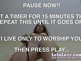 giantess teases your tiny cock with pantyhose domination pov