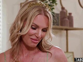 Black Pizza Guy Endures Milf Reverse Gangbang Bash?