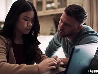 Lulu Chu and Slimthick Vic's sexy interracial lesbian hairy lick fest