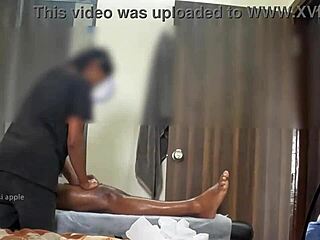 hidden cam spies steamy happy ending rub