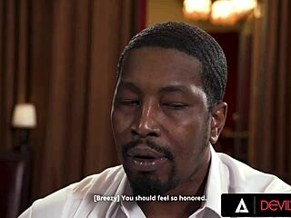 petite teen lesbian begs boss for huge cock pussy pounding doggystyle