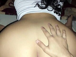 bet you can't pull out of my tight pussy challenge reverse cowgirl creampie ride with big ass latina babe