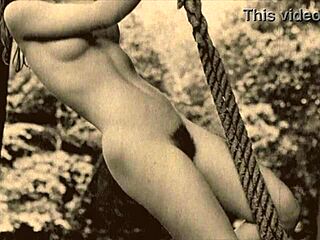 Vintage Retro Orgy: Hairy Pussies Fucked in Wild Group Blowjob Scene