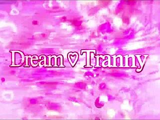 horny trans dani peterson's ass pounded by machine