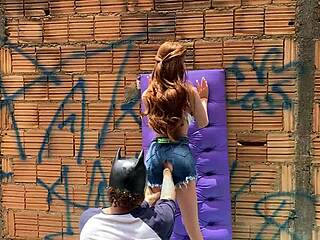 public outdoor latina fuckdoll anal toy masturbation?