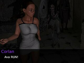 Brunette Small Tits Dive into Porn Amazons Horror