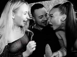 dude grabs two married sluts fucks them raw in taxi! 🔥🚕💦