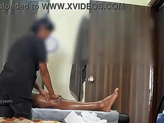 hidden cam spies steamy happy ending rub